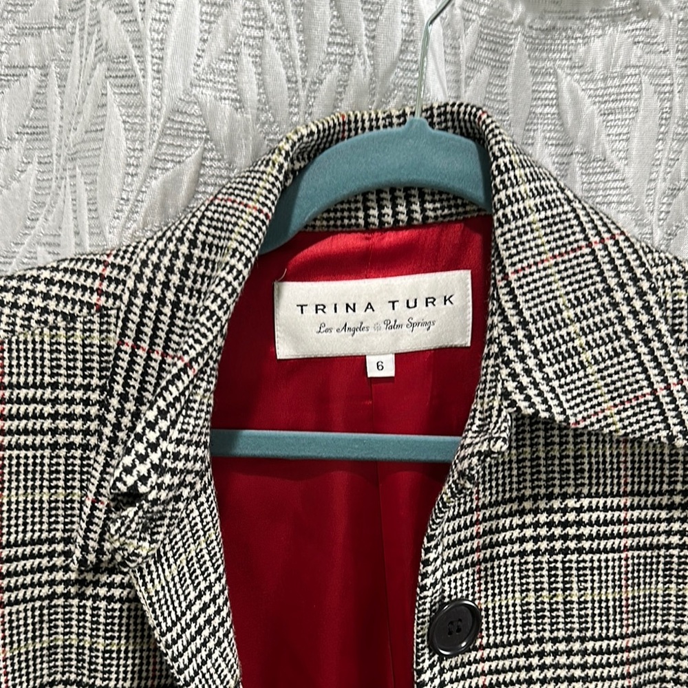 Trina Turk Houndstooth Blazer
